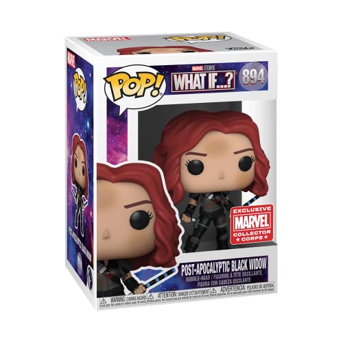 POP Funko Marvel What If? POP! Post-Apocalyptic Black Widow Exclusive Vinyl Figure #894 - Image 2