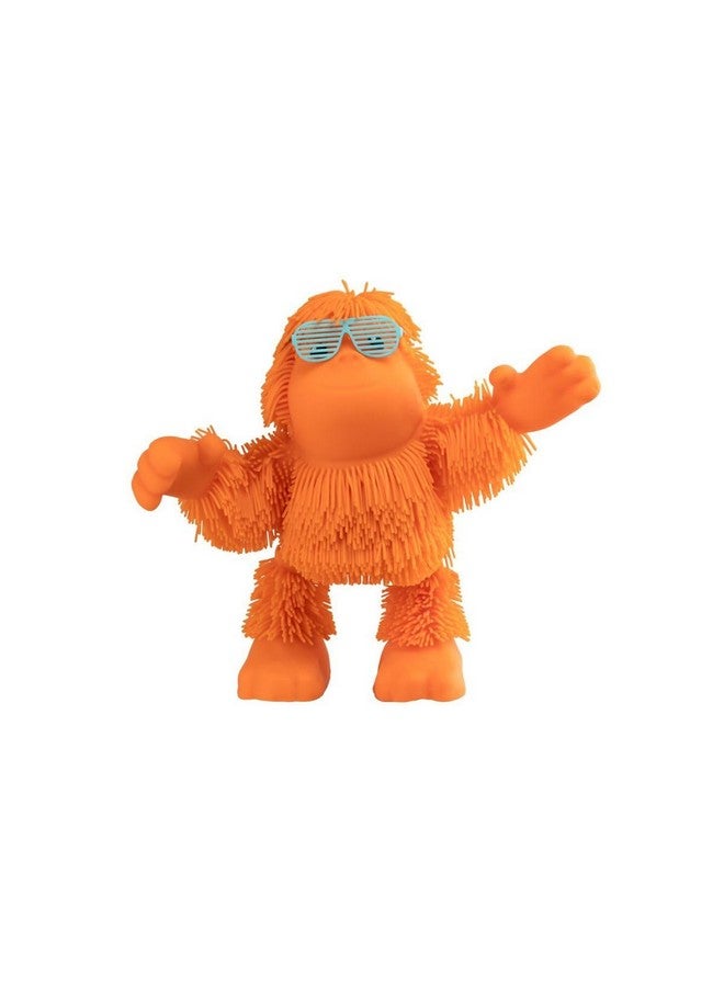 EOLO Eolo Jiggly Pets Kids’ Tan-Tan The Rubbery Dancing Orangutan Toy, Full Body Movement, Booty Shaking, Jungle Music, Sound Effects, Fantastic Stretchy Hair, Bright Orange, Ages 4+ - Image 2