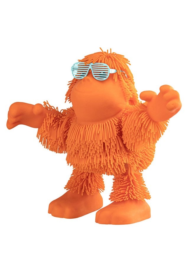 EOLO Eolo Jiggly Pets Kids’ Tan-Tan The Rubbery Dancing Orangutan Toy, Full Body Movement, Booty Shaking, Jungle Music, Sound Effects, Fantastic Stretchy Hair, Bright Orange, Ages 4+ - Image 1