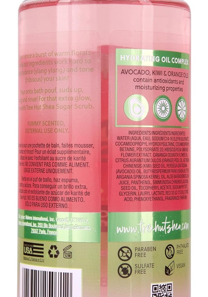 Tree Hut Pink Hibiscus Radiant & Refreshing Foaming Gel Wash, 18 oz - Image 2