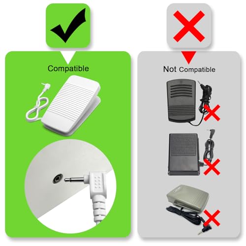 Zasidler Brother Sewing Machine Foot Pedal Controller Replacement FC-322 XC8816-021, Guaranteed to fit Brother CS5055prw CS6000i CS7000i CE1100prw CE5000prw CE8080prw SQ9185 SQ9285 SE600 SC6600 XR3340 XR9500 - Image 4