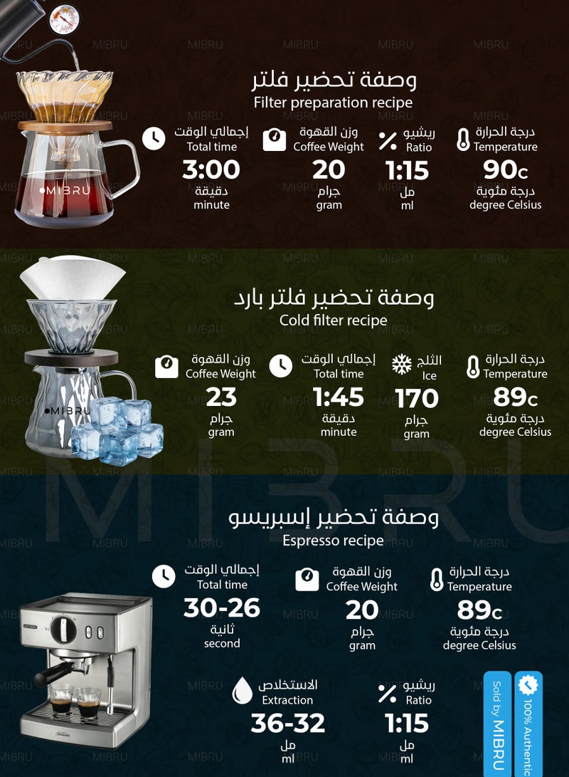 Arriyadh Roaster Coffee Bean Ethiopia Alshumaisi Street Treated, dried dryer for Espresso and Filter V60 Unground Roasted Coffee Beans for Specialty Luxury Coffee 250g Dairy and Drip Maker Coffee - Image 2