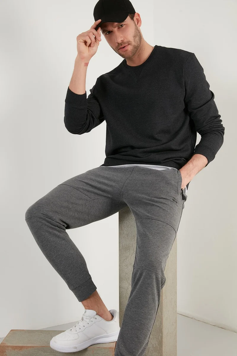 بوراتي Rose Gold Slim Fit Crew Neck Winter Sweat Men's SWEAT 5975001