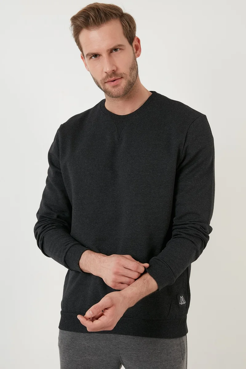 بوراتي Rose Gold Slim Fit Crew Neck Winter Sweat Men's SWEAT 5975001