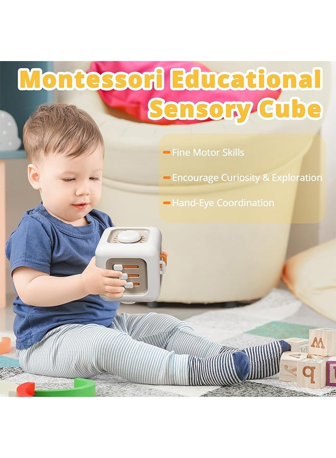 Sensory Toys for Toddler 1-3 Montessori Cube for 1 Year Old Boy Travel Toy for 12-18 Months Baby Busy Activity Cube for Fine Motor Skill Learning Birthday Gift for 1 Year Old(1 PCS) - Image 5