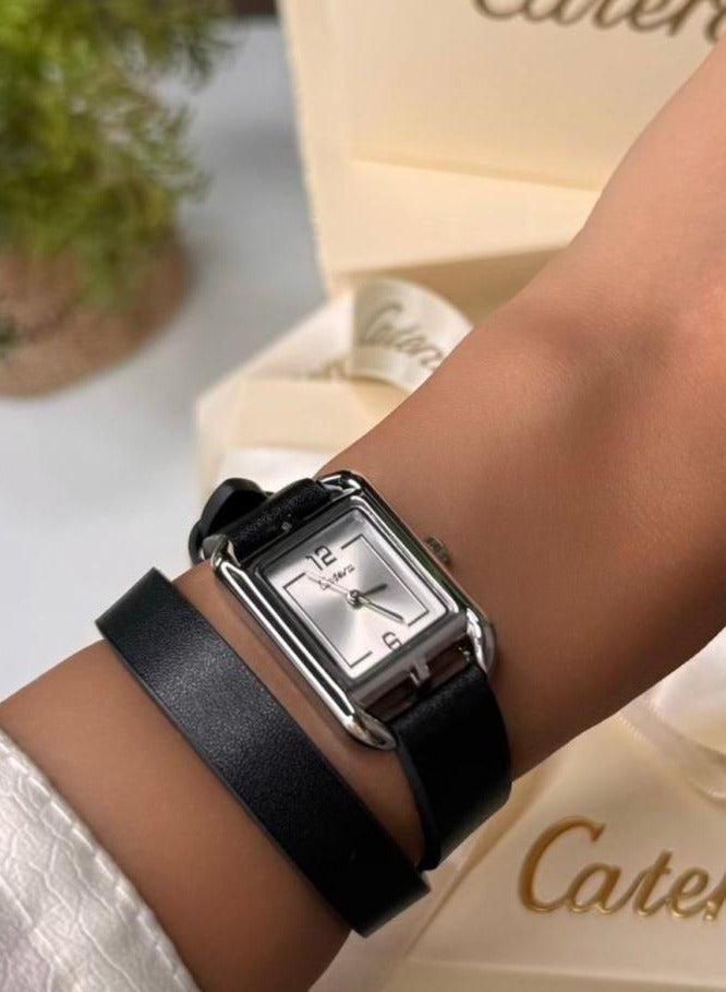 كاتيرا ساعة يد نسائية جلد ضد الماء عصرية و حديثة وبجودة عالية من Catera