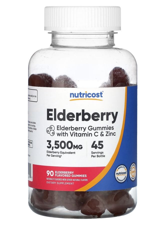 Nutricost Elderberry 90 Flavored Gummies