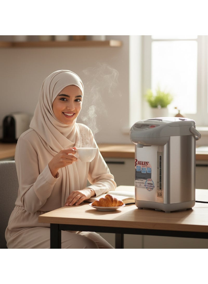 نوفا موزع الماء الساخن وعاء حراري مع إعادة الغليان ، والحفاظ على وظيفة دافئة. 750 واط " 3.0 لتر - Image 3