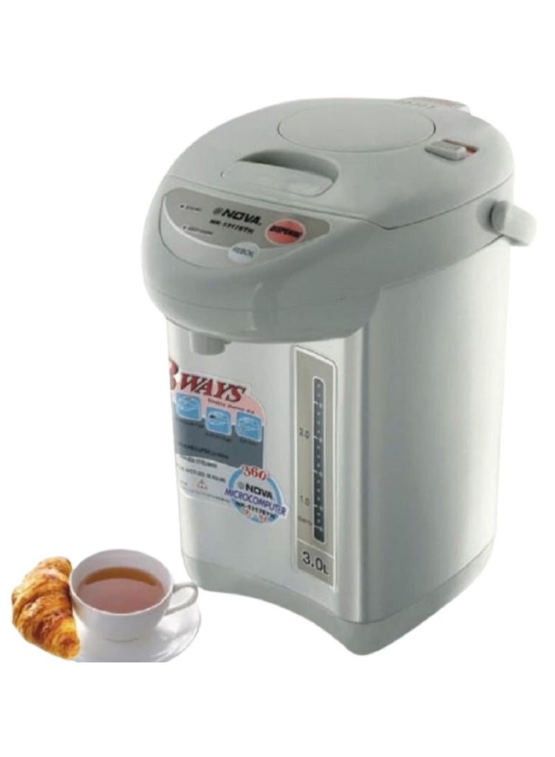 NOVA Hot Water Dispenser Thermo Pot With Re-Boil, Keep Warm Function. 750 Watts" 3.0Litres  - Image 1
