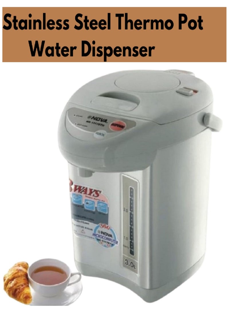 NOVA Hot Water Dispenser Thermo Pot With Re-Boil, Keep Warm Function. 750 Watts" 3.0Litres  - Image 4