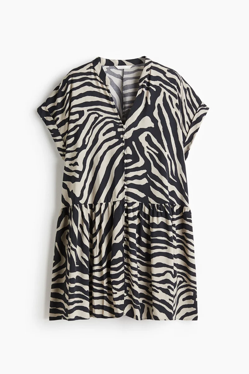 H&M Crinkled tunic dress