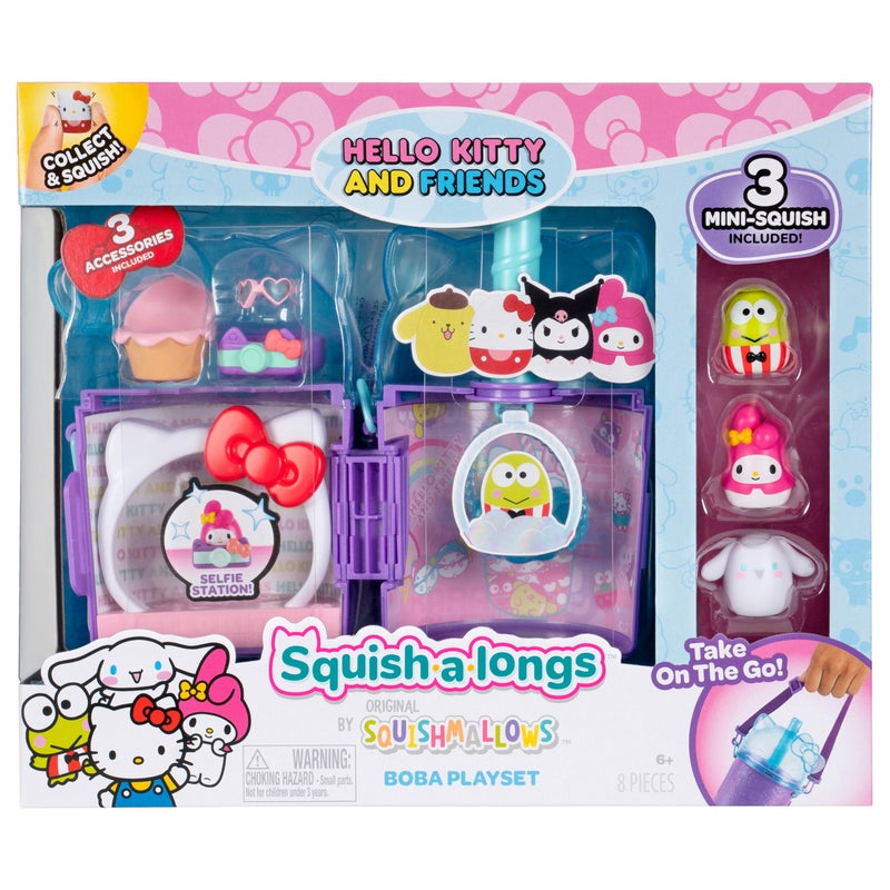 Squish-a-longs Hello Kitty and Friends Hello Kitty Boba Playset - Image 1