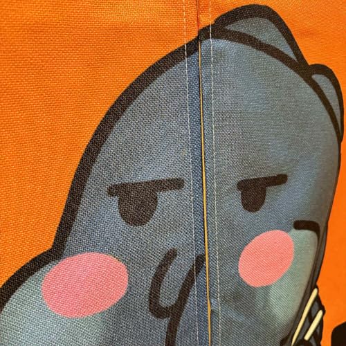 Ofat Home Cute Dinosaur Noren Curtain 33.5" W x 59" L, Funny Noodle Eating Cartoon Hanging Curtain for Doorway, Japanese Style Fabric Curtain Kitchen Decor - Image 3