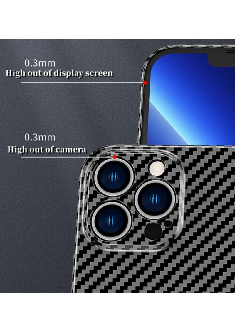 ELTRAZONE Personality Handsome Light Thin Carbon Fiber Pattern PC Phone case Compatible with iPhone 12 Pro max Unique Comfortable Cool Shockproof Back Cover - Image 3