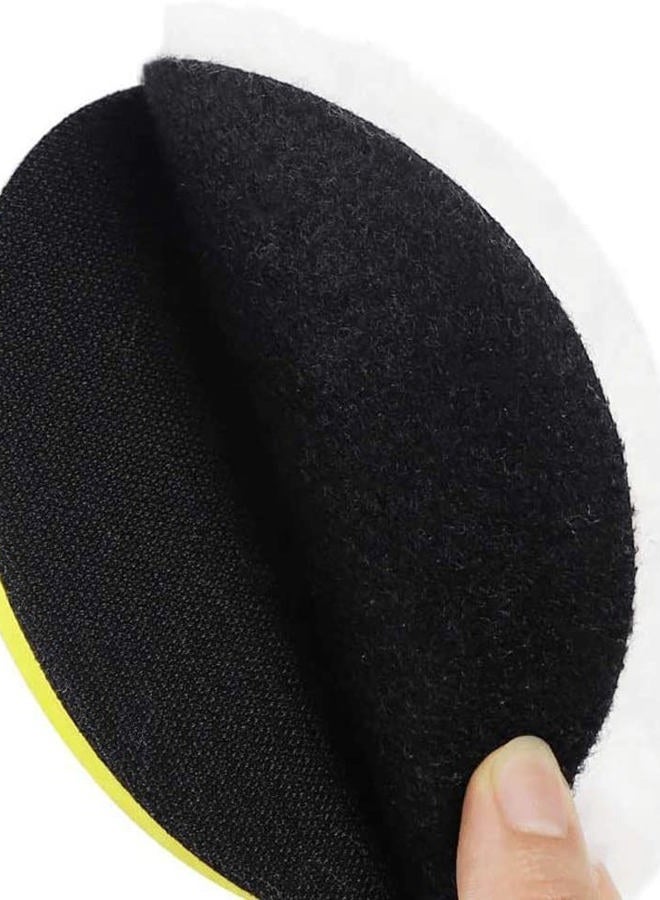 IPELY 6 Pcs 7 Inch Wool Polishing Buffing Pad Polishing Buffing Wheel for Drill Buffer Attachment with M14 Drill Adapter - Image 4