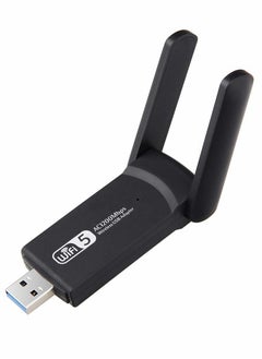 High,Speed USB WiFi Adapter for PC, 1200Mbps Dual Band Dongle 2.4G/5G with USB 3.0, Compatible with Windows and Mac OS