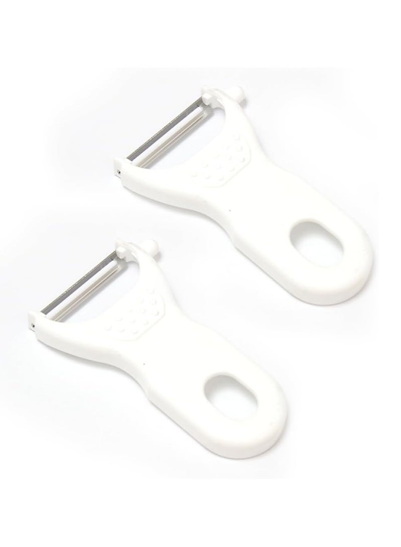 Set of 2 V-Shaped Vegetable Peelers – Ultra-Sharp Stainless-Steel Blade  - Image 1