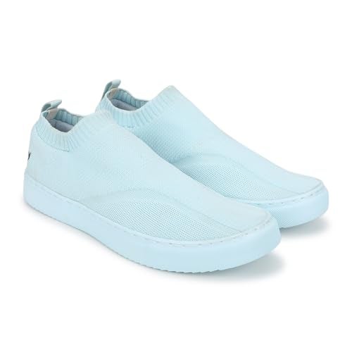 YOHO FreeStep spacious and casual slip on shoes | Comfortable for long hours of walking | Outperforms memory foam | Arch support Insole | Light Blue - UK 9 - Image 1