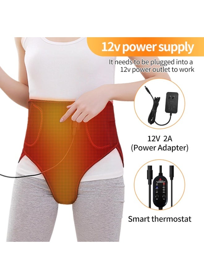 KASTWAVE Period Heating Pad, Heating Pad for Period Cramps Massager for Women, with 3 Vibration and Heat Settings, New Upgrade Menstrual Heating Pad for Abdomen Pain and Cramps Relief  - Image 3