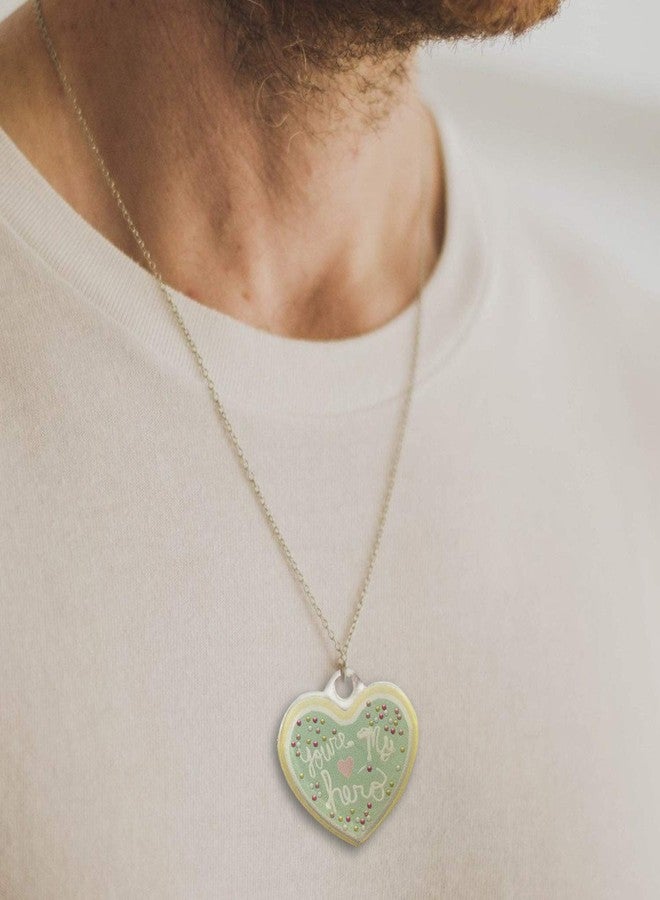 Hat Shark You're My Hero Sprinkle Cookie Movie Video Game Parody - 3D Color Printed on Acrylic and Laser Cut Pendant 19.5in Cord Necklace Valentine's Day - Image 4