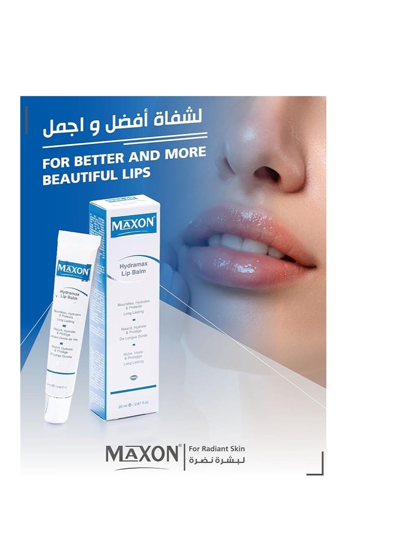 ماكس أون MAX-ON Hydramax Lip Balm Without Pigmentation For Soft & Pink Lips | Nourishes & Protects LipBalm | HydraMax Lip Moisturizer for Naturally Tinted Lips | 20mL - Image 4