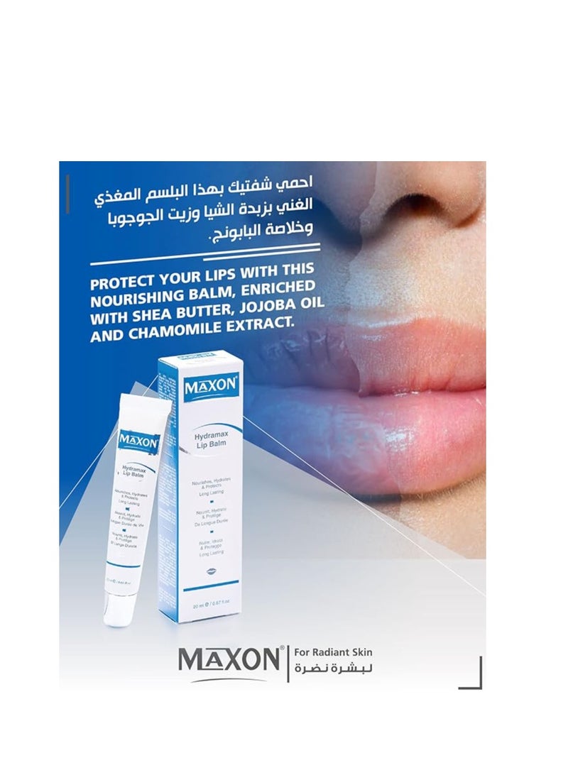 ماكس أون MAX-ON Hydramax Lip Balm Without Pigmentation For Soft & Pink Lips | Nourishes & Protects LipBalm | HydraMax Lip Moisturizer for Naturally Tinted Lips | 20mL - Image 5