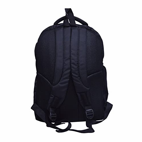 Myfav MY FAV 30L Printed Backpack | Laptop Backpack for School, College & Office | Durable Water-Resistant Bag with Laptop Compartment | Digital Print Front, 2 Compartments | Black|33x18x43 cm (LxWxH) - Image 4