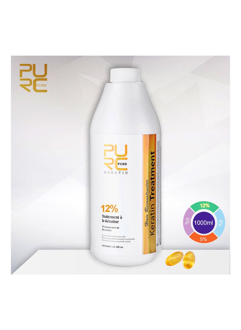 PURC - Keratin Hair Straightening Smoothing Treatment For Curly Frizzy Hair Straighten Hair And Repair Hair 12% - Image 1