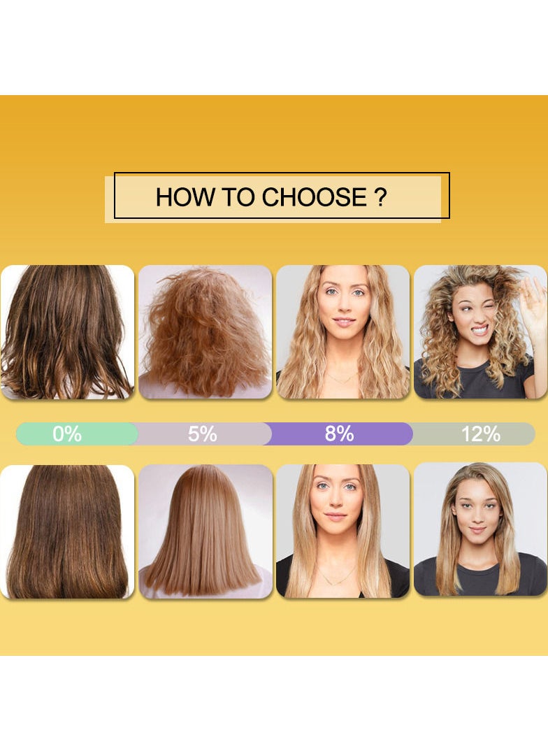 PURC - Keratin Hair Straightening Smoothing Treatment For Curly Frizzy Hair Straighten Hair And Repair Hair 12% - Image 1