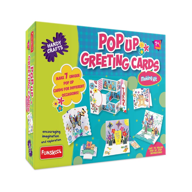 Funskool Handycrafts Funskool Pop Up Greeting Cards Making Kit, DIY Kit, Art and Craft Set for Kids, Learning, Fun & Engaging Activity for Childrens, Multicolour, Gift Set for Kids, Age 7+ Years - Image 5