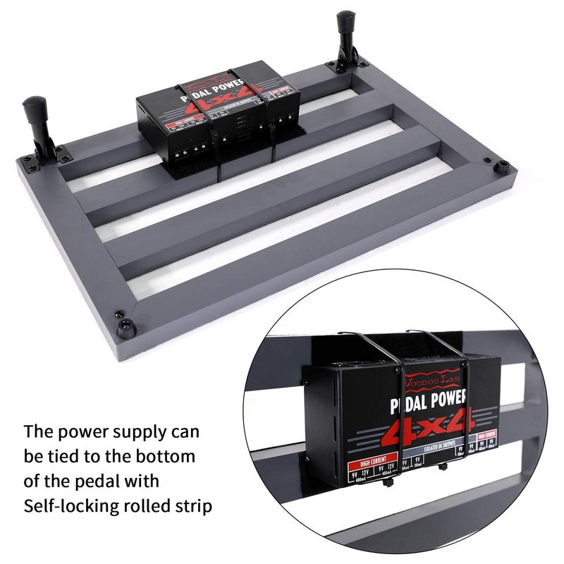 GHOSTFIRE Ghost Fire Guitar Pedal Board Aluminum Alloy Super light Effect Pedalboard with Carry Bag (13''x10.2''SPL-2.5) - Image 3
