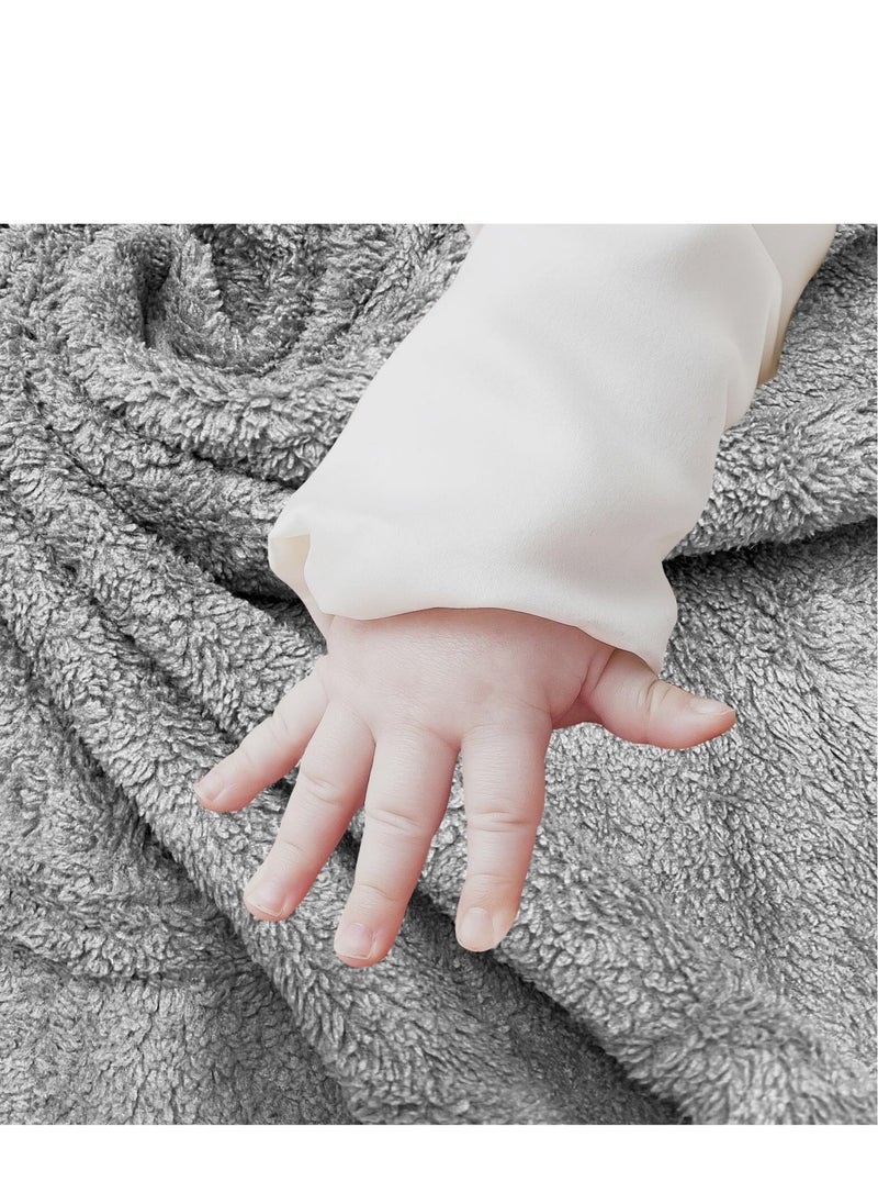 Generic Hooded Baby Towels for Newborns - 2 Pack Soft Bath Towels for Infants and Toddlers, Adorable Gray and White Bear Designs, Perfect Baby Shower Gift and Bath Time Essential for Boys and Girls  - Image 4