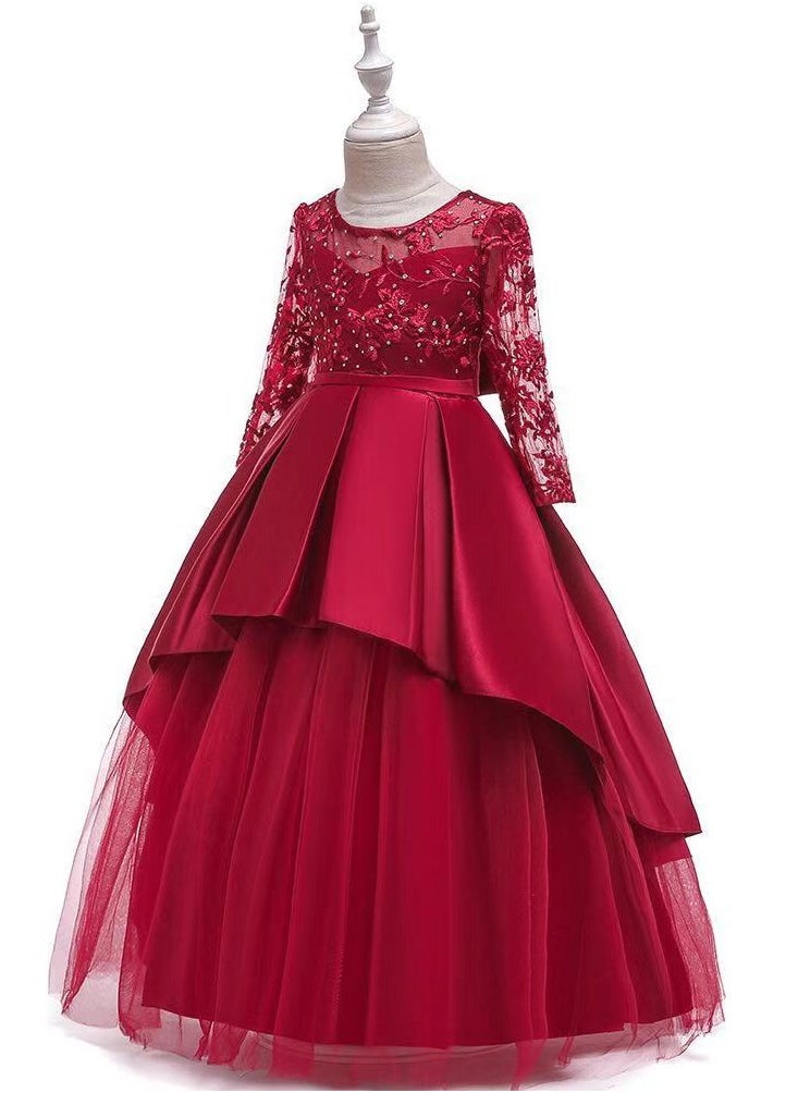 Best Gift Fashion - Girl Dress For Party Red Color - Image 1
