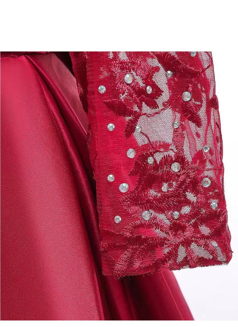 Best Gift Fashion - Girl Dress For Party Red Color - Image 1