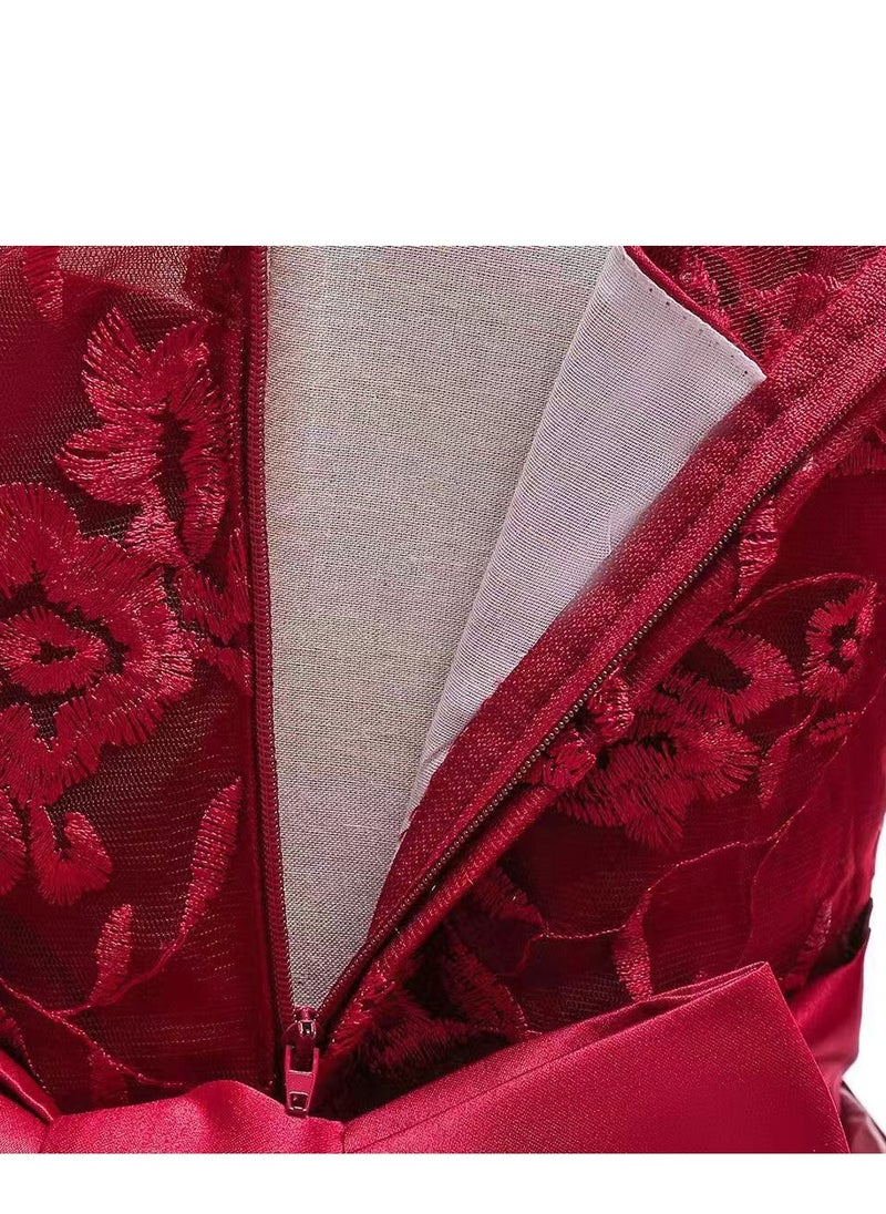 Best Gift Fashion - Girl Dress For Party Red Color - Image 1