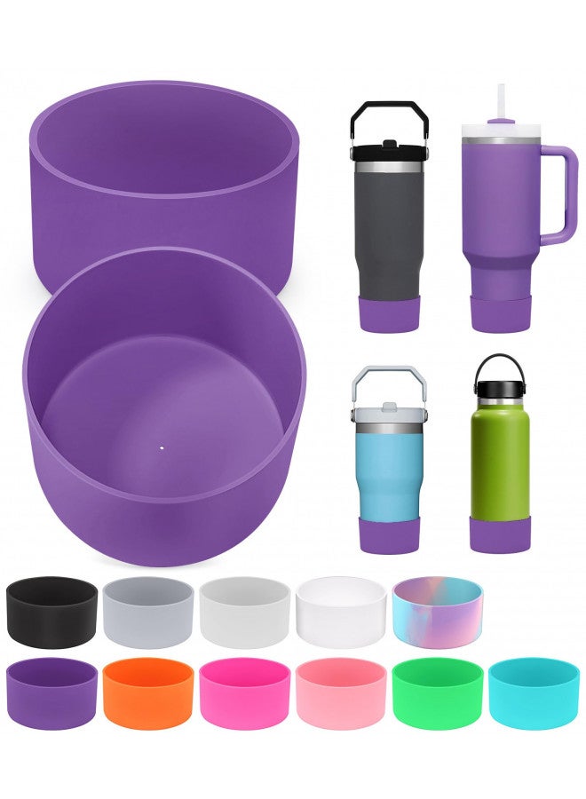 PICcircuit 2 PCS for Stanley Boot, Silicone Bottom for Stanley Cup Boot Quencher Adventure 40oz&for Hydroflask Boot 12-24oz for Stanley Tumbler Accessories for Stanley Cup Accessories Avoid Scratches&Noise - Image 1