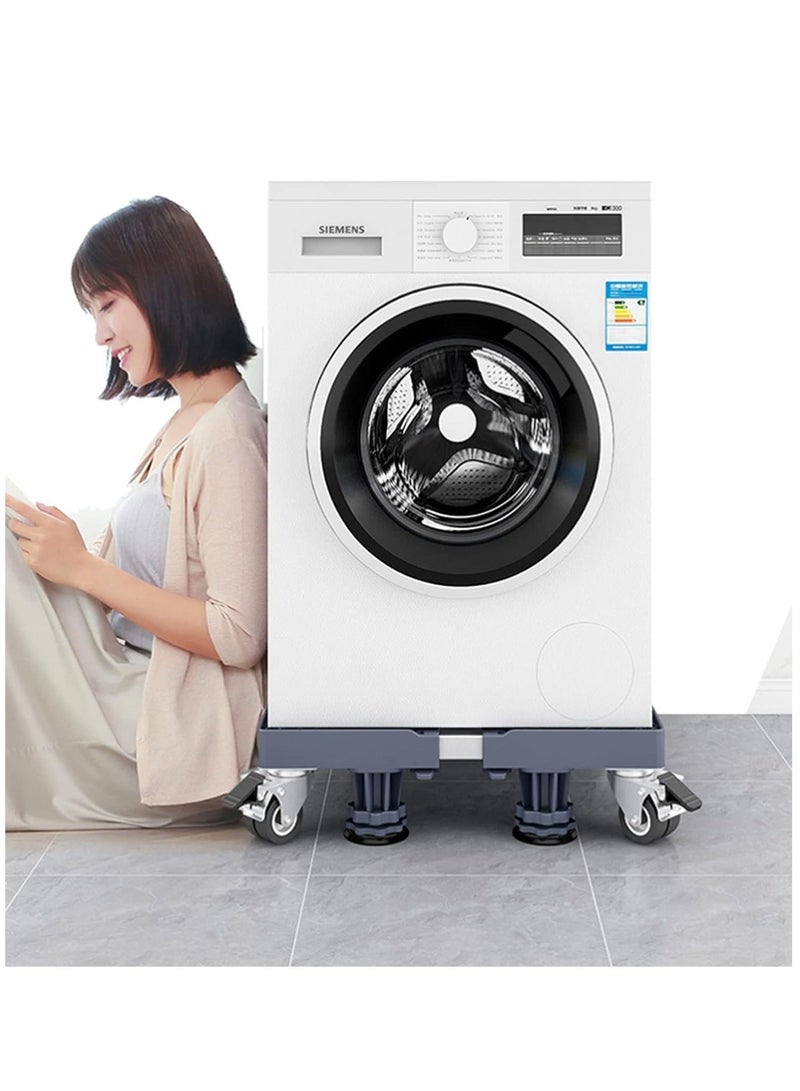 Mobile Base, Washing Machine Stand, Fridge Stand Base with 4 Locking Wheels and 8 Strong Feet  - Image 4