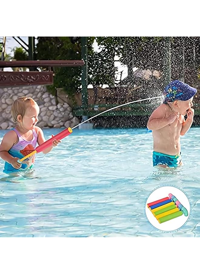 KASTWAVE Summer Water Blaster Set 6 Pack Squirt Toys For Kids & Adults Long Range Up To 32Ft Perfect For Pool Parties And Outdoor Fun - Image 4