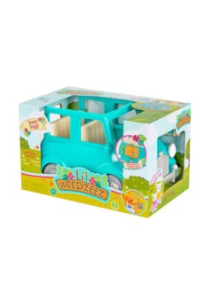 Lil Woodzeez Blue Car W/ Suitcase  - Image 1