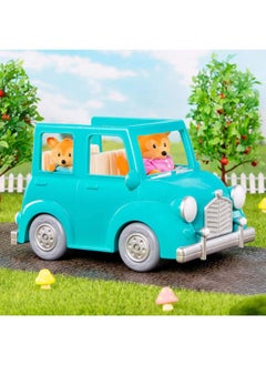 Lil Woodzeez Blue Car W/ Suitcase  - Image 2