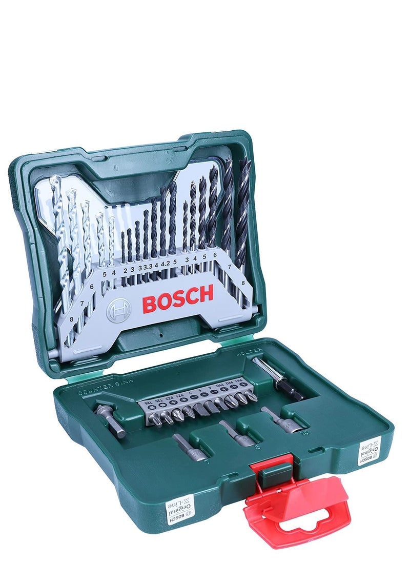 BOSCH - Bosch Professional Electric Drill, 570 Watt, 13 mm, With 33-Piece Attachment Set For Drilling And Screw Driving - Image 1