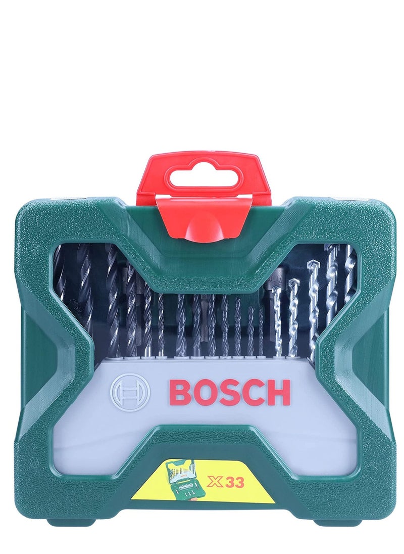BOSCH - Bosch Professional Electric Drill, 570 Watt, 13 mm, With 33-Piece Attachment Set For Drilling And Screw Driving - Image 1