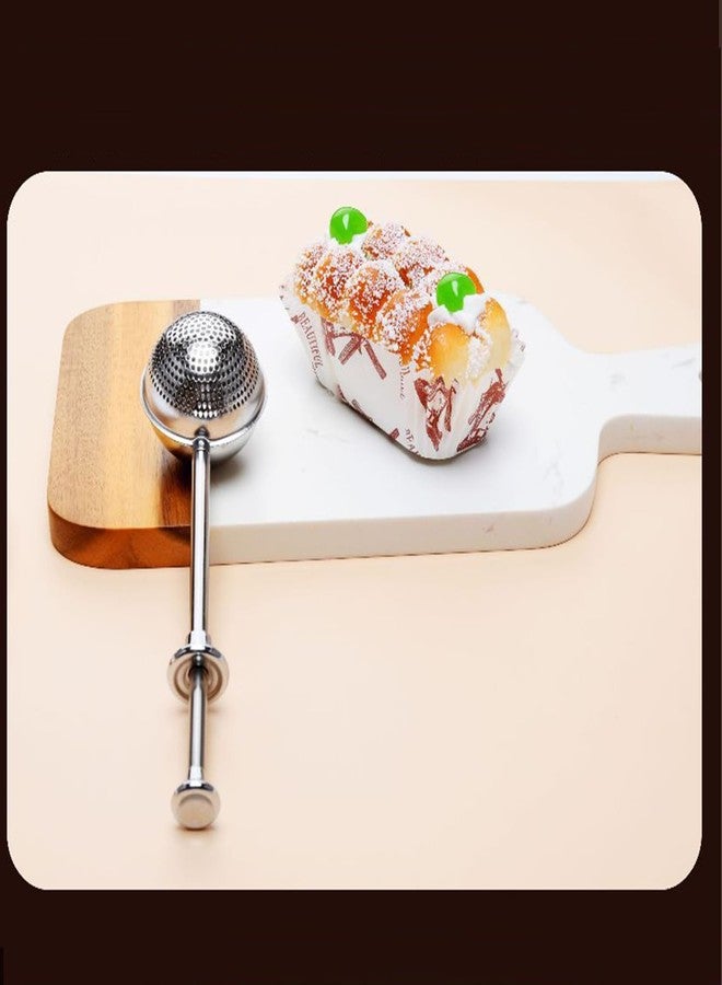 Maxmoral 18cm Silver Stainless Steel Flour Sieve Powdered Sugar Bottle Spreader Multifunctional Kitchen Baking Tool - Image 4