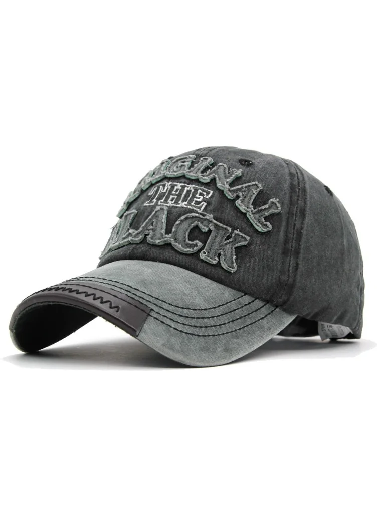 Şapka Market Hat Market Original Black Black Green Baseball Cap