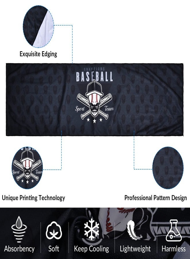 Sukeen Cooling Towels(40"x 12"), Cool Towels for Neck, Baseball Sport Sweat Rag for Gym, Cooling Towel for Yoga, Golf, Camping, Running, Workout & More Activities - Image 2