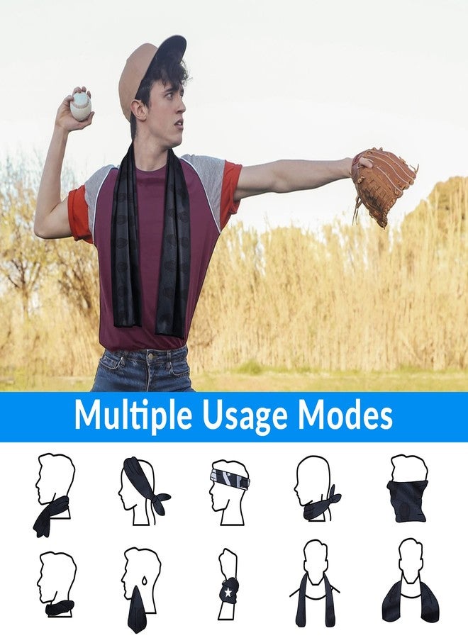 Sukeen Cooling Towels(40"x 12"), Cool Towels for Neck, Baseball Sport Sweat Rag for Gym, Cooling Towel for Yoga, Golf, Camping, Running, Workout & More Activities - Image 3