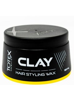 Totex Hair Men Styling Hair Clay Wax - Strong Hold Texture Natural Messy Look Finish - Hair Defining Paste Coconut Scent 150 ml