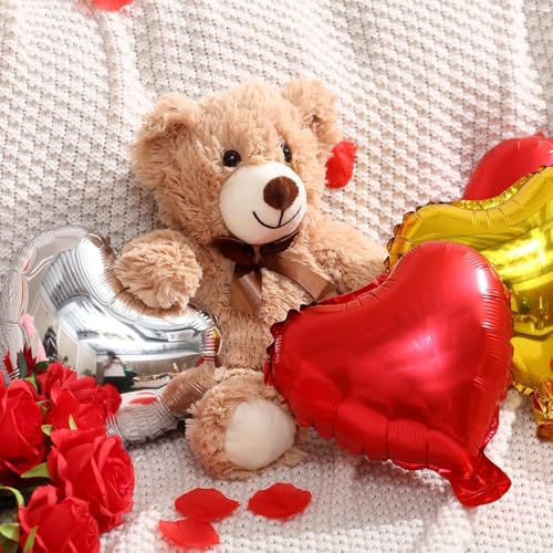 AMFIN® (Pack of 25) 9 Inch Red Heart Shaped Balloons/Heart Shape Balloons for Decoration - Image 4
