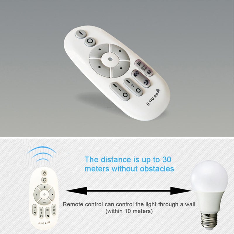 Smart Wireless Remote Control LED WiFi Colour Changing Bulb White 13.8cm - Image 2