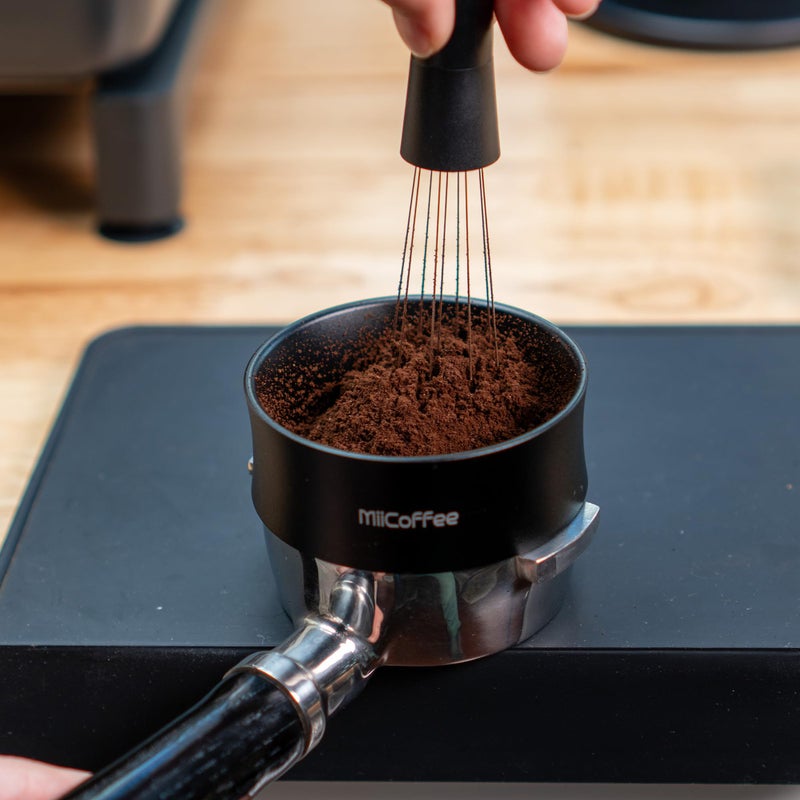 MiiCoffee 58mm Magnetic Dosing Funnel - Espresso Coffee Dosing Ring - Anodized Aluminum with 9 Magnetized Steel Compatible with 58mm Portafilter (Tall) - Image 4